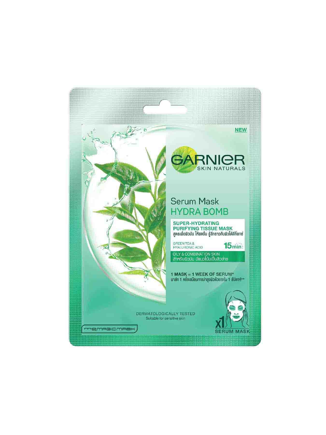Garnier Green Tea Hydra Bomb Super-Hydrating Purifying Tissue Mask